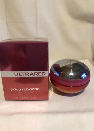 Paco rabanne ultrared 80 ml. оригінал. парфумована вода