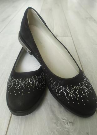 Туфлі балетки чорні туфлі чорні 36 розмір