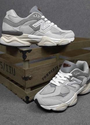 Круті кросівки new balance 9060 black grey замшевые демисезонные кроссовки нью беланс...