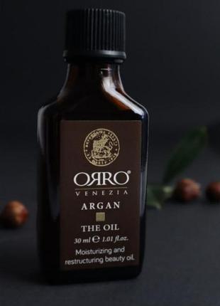 Питательное и увлажняющее аргановое масло orro  venezia argan  oil