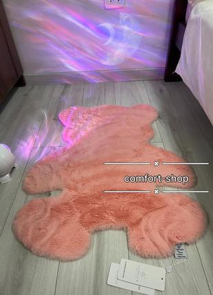 Хутряний килим в дитячу ведмідь теді 60х80 см1 фото