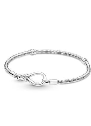 Браслет серебро пандора pandora silver s925 ale с биркой 925 узел бесконечности