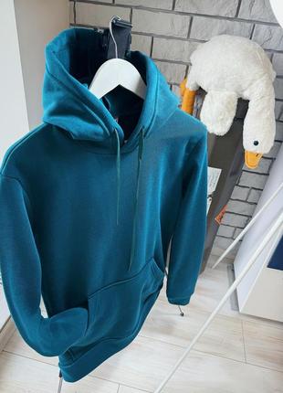 Флис изумруд худи