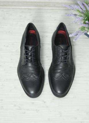 Кожаные туфли броги черные классические 44 lloyd hugo boss tommy hilfiger prada кожаные на свадьбу clarks2 фото