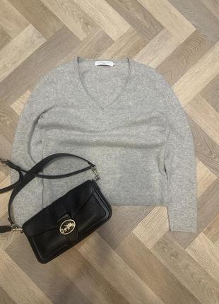 Джемпер 100% кашемир v вырез john levi’s