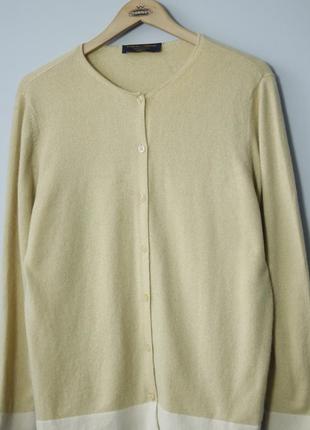 Кашемировый кардиган barbara lohmann cashmere 100% кашемир желтый горчичный l xl brunello cuccinelli zara1 фото