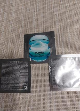Зволожуючий крем biotherm aquasource 48h continuous release hydration cream пробника по 1 ml. тестер3 фото