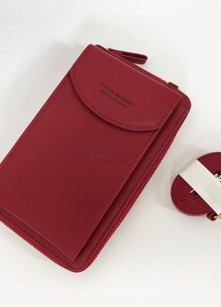 Жіночий клатч-шумка baellerry forever young, гаманець сумка з відділенням для телефону. колір: рожевий9 фото