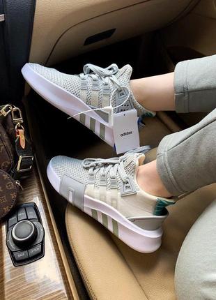 Стильні жіночі кросівки adidas eqt light grey сірі унісекс 36-45 р