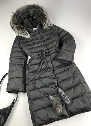 Теплая и уютная зимняя куртка с натуральным мехом1 фото