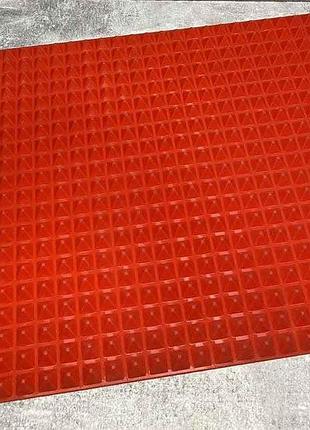 Коврик силиконовый для барбекю 40*30 см stenson красный 2193