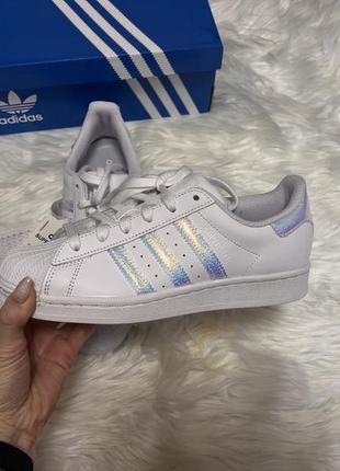 Кожаные кроссовки adidas superstar 37 размер6 фото