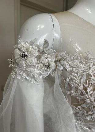 Весільна сукня , весільне плаття ,рукава боху , свадебное платье rose4 фото