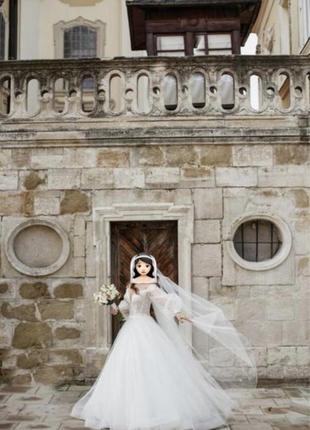 Весільна сукня , весільне плаття ,рукава боху , свадебное платье rose8 фото