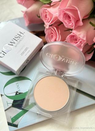 Прессованная сияющая разглаживающая пудра huda beauty glowish 10g1 фото