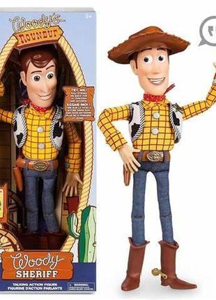 Говорящий ковбой вуди история игрушек дисней woody talking figure disney