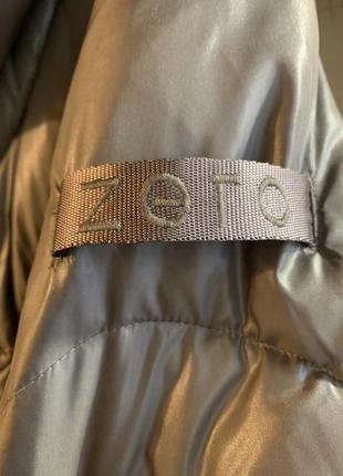 Пуховое пальто німецького бренду zero без капюшона.4 фото