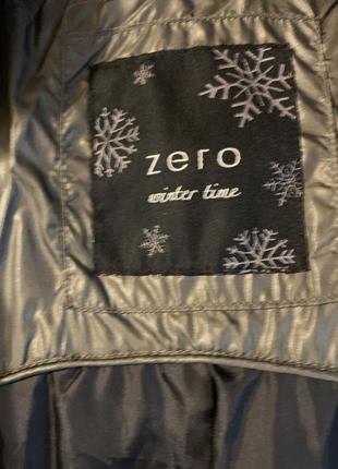 Пуховое пальто німецького бренду zero без капюшона.8 фото