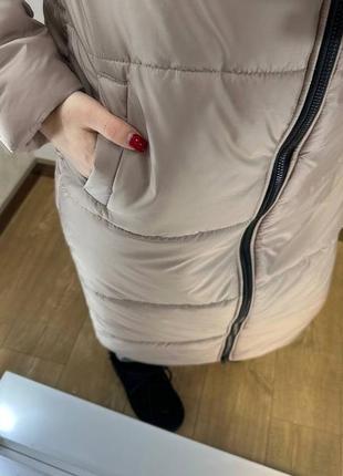 Пальто зимнее женское. теплая зимняя длинная куртка3 фото