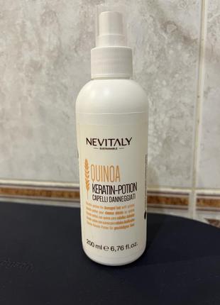 Крем-спрей з кератином nevitaly quinoa damaged hair quinoa keratin potion, 200 мл2 фото