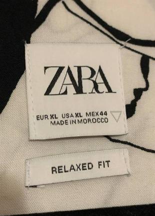 Рубашка zara с интересным принтом5 фото