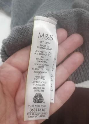 Шикарный свитер зs 100% шерсти. marks and spencer. англия8 фото