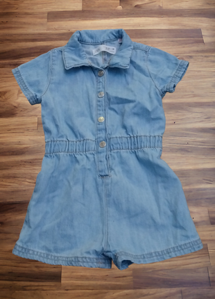 Джинсовый комбинезон шорты