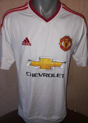 Футболка adidas manchester united 2015/2016 jersey (размер s/m)1 фото