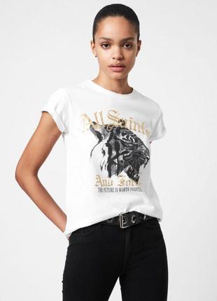 Allsaints forever tiger anna t-shirt футболка женская