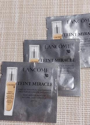 Стійка тональна основа lancome teint miracle 03, пробнік 1 ml.