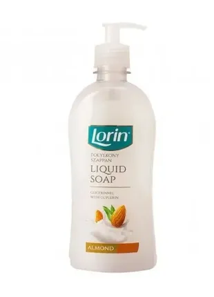 Жидкое мыло, для всего тела lorin almond миндаль, 500 мл. вверхность 8шт/ящ.