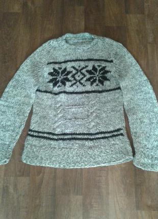 Симпатичный свитерок, ручной вязки, l-xl