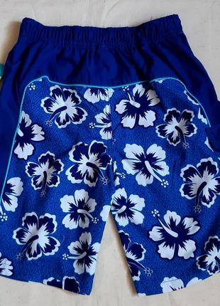 Стильні сині квіти в шорти, плавки "basic one" франція на мальчиов 6,8,10 та 12 років2 фото