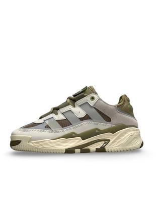 Женские кроссовки адидас adidas niteball prm beige olive1 фото