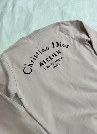 Свитшот christian dior с принтом на спине2 фото