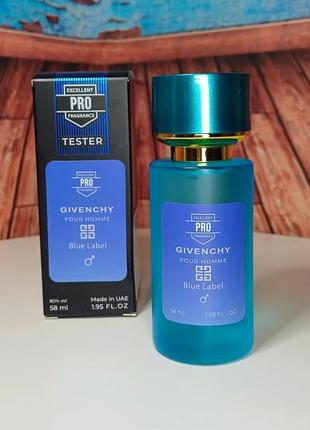 Парфум чоловічий givenchy blue label pour homme  58 мл