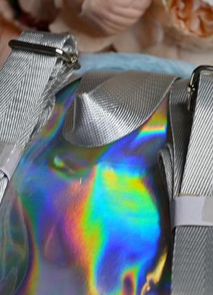 Рюкзак для девочек с цветным мехом размер 23х22х10 см5 фото