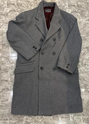Идеальное пальто, серое пальто, пальто унисекс, оверсайз пальто, двобортное пальто