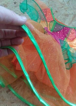 Карнавальное платье тыквы тыквы мандарин, апельсин цветочка 3-4 года продажа3 фото
