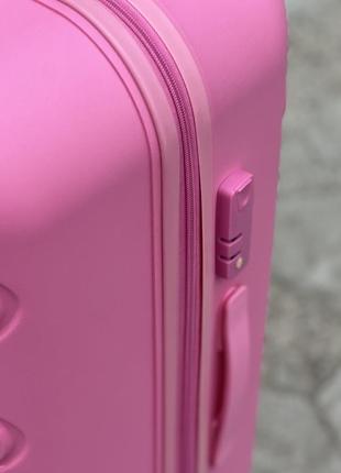 Качественный чемодан из полипропилен,модель 376,прорезиненный,надежная,колеса 360,кодовый замок,туреченя7 фото