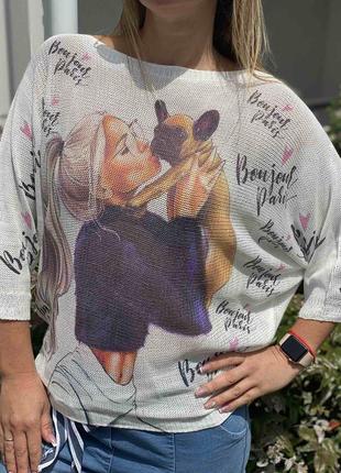 Шикарный нарядный свитерок кофточка италия