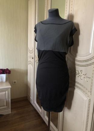Изьящное шелковое платье по фигуре, натуральный шелк шёлк, оригинал calvin klein jeans