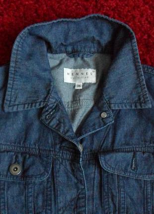 Легкая стильная курточка джинсовка hennes-s3 фото