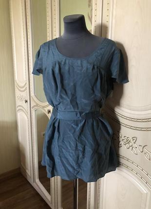 Милая блузка блуза топ туника, шелковая, натуральный шёлк шелк, banana republic