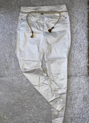Сріблясте напилення оригінал брюки/скіні бренд gerry weber the great collection