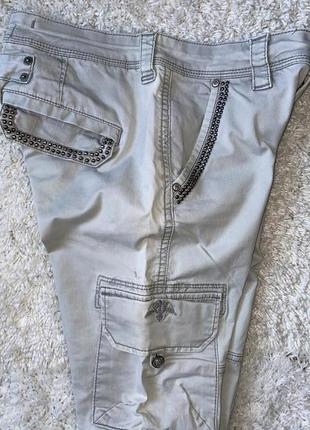 Світло сірі штани штани джоггеры бренд mos mosh jeans4 фото