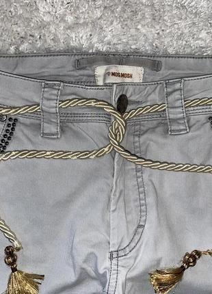 Світло сірі штани штани джоггеры бренд mos mosh jeans9 фото