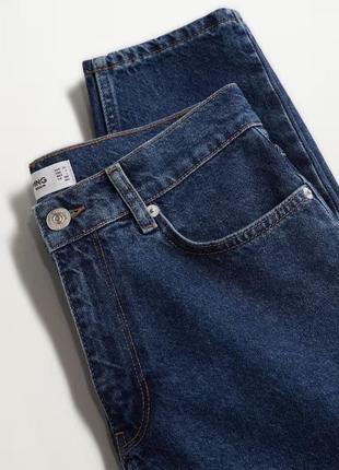 Темно-синие плотные mom джинсы mango6 фото