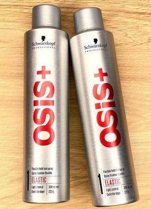 Лак для волос 1 эластичной фиксации schwarzkopf +osis elastic 300 мл