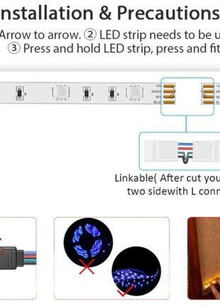 (світлодіодна 30м)led-стрічка smd5050+пульт, +(упр. з тел.)2 фото